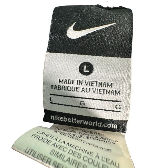 Nike Men's L Swim Trunks Navy Blue Board Shorts Drawstring Lined Pockets - Picture 10 of 13